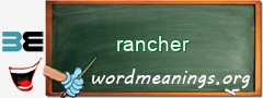 WordMeaning blackboard for rancher